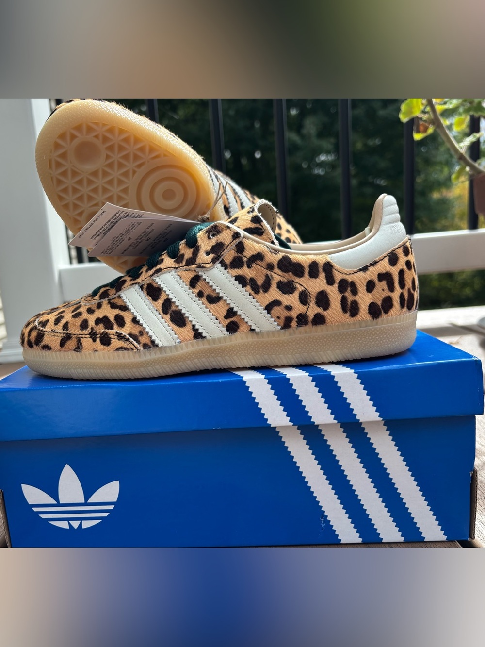 adidas Samba OG Sneakers in Leopard Print. extra laces included. Size 6.5 women